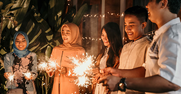 FPI Top 10 | Young adults holding sparklers in their hands
